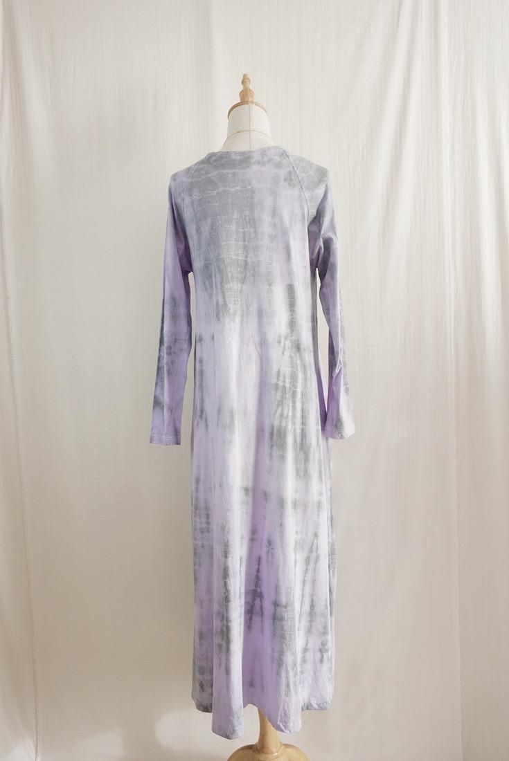 Cotton Long Sleeve OP  Lilac x Inkblack