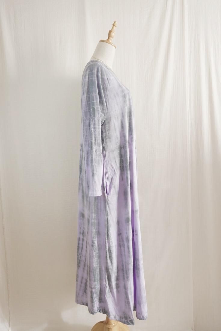 Cotton Long Sleeve OP  Lilac x Inkblack