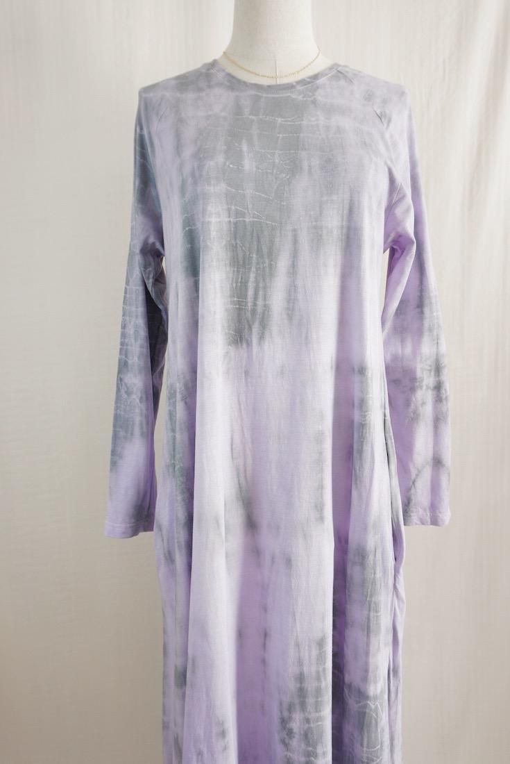 Cotton Long Sleeve OP  Lilac x Inkblack