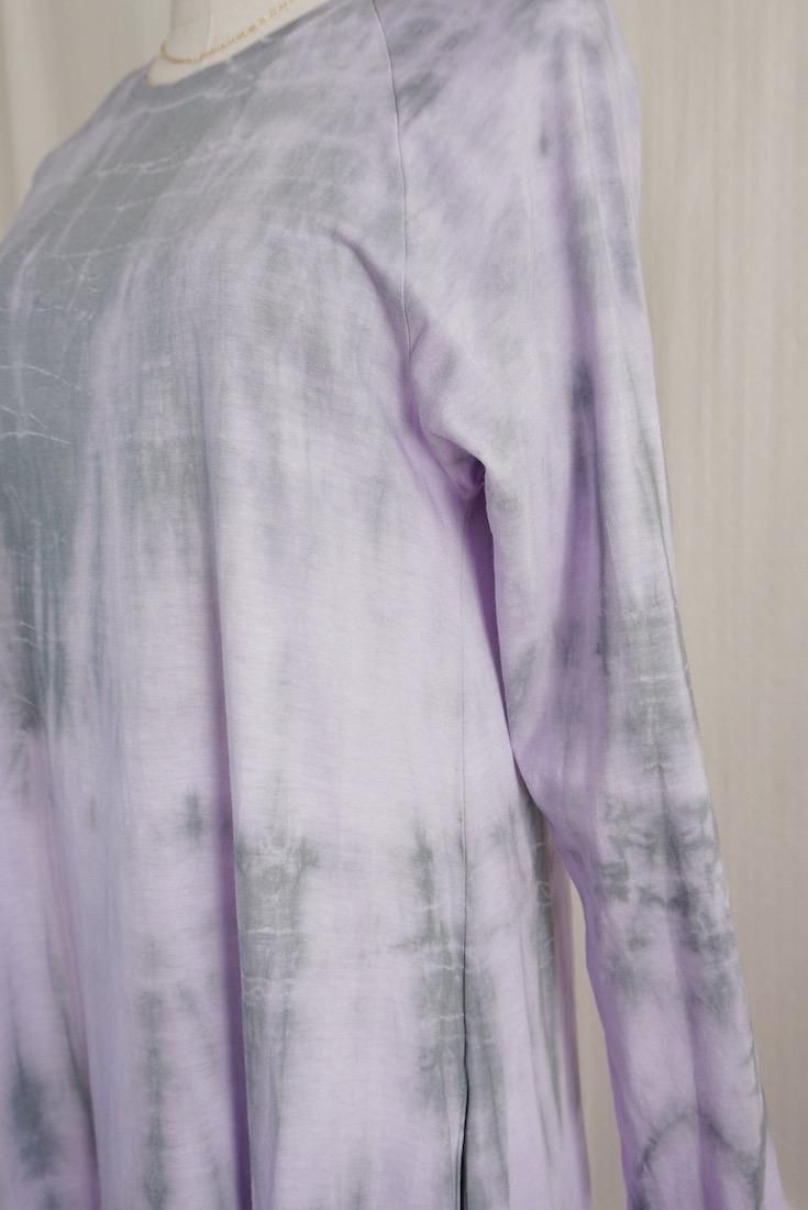 Cotton Long Sleeve OP  Lilac x Inkblack