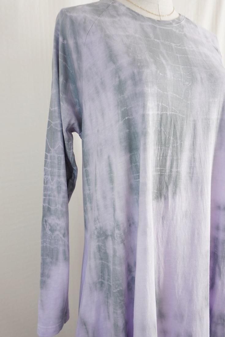 Cotton Long Sleeve OP  Lilac x Inkblack