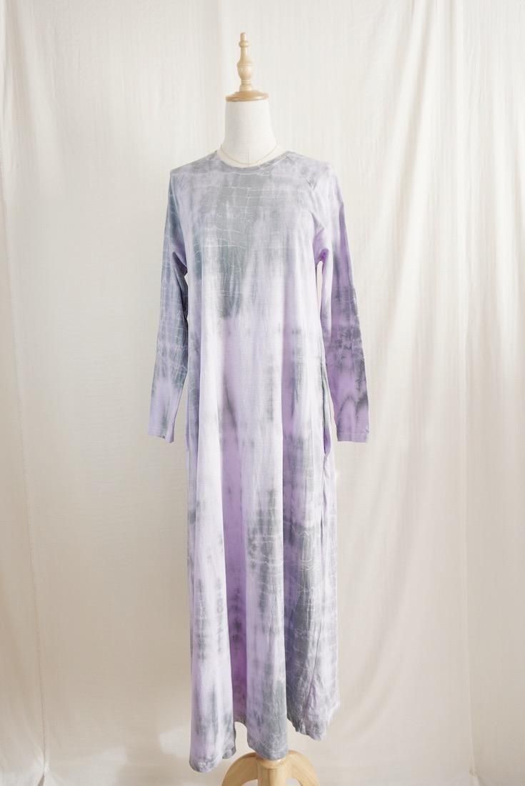 Cotton Long Sleeve OP  Lilac x Inkblack