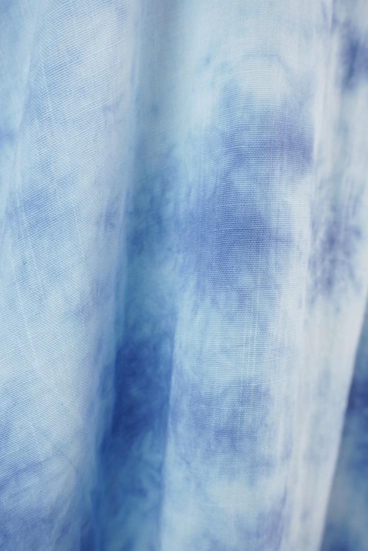W-gauze  Relax Dress Deep Blue
