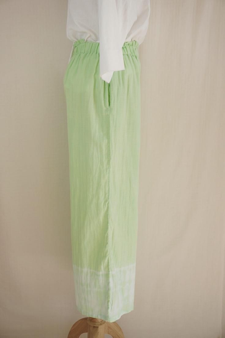 W gauze Relax Pants Baby Leaf