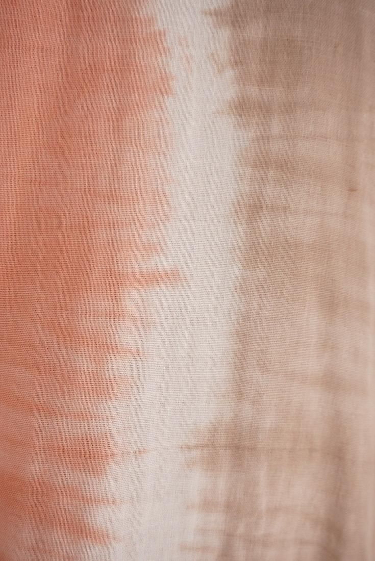 W-gauze Short Relax Dress Guava x Brownsugar