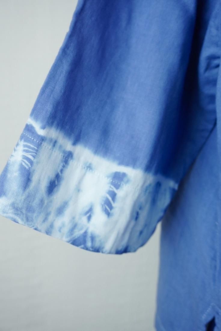 W-gauze Middle sleeve top