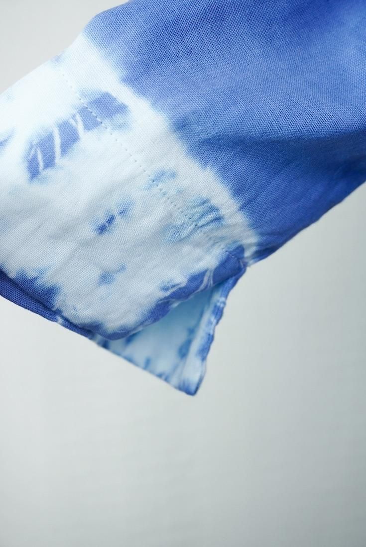 W-gauze Middle sleeve top