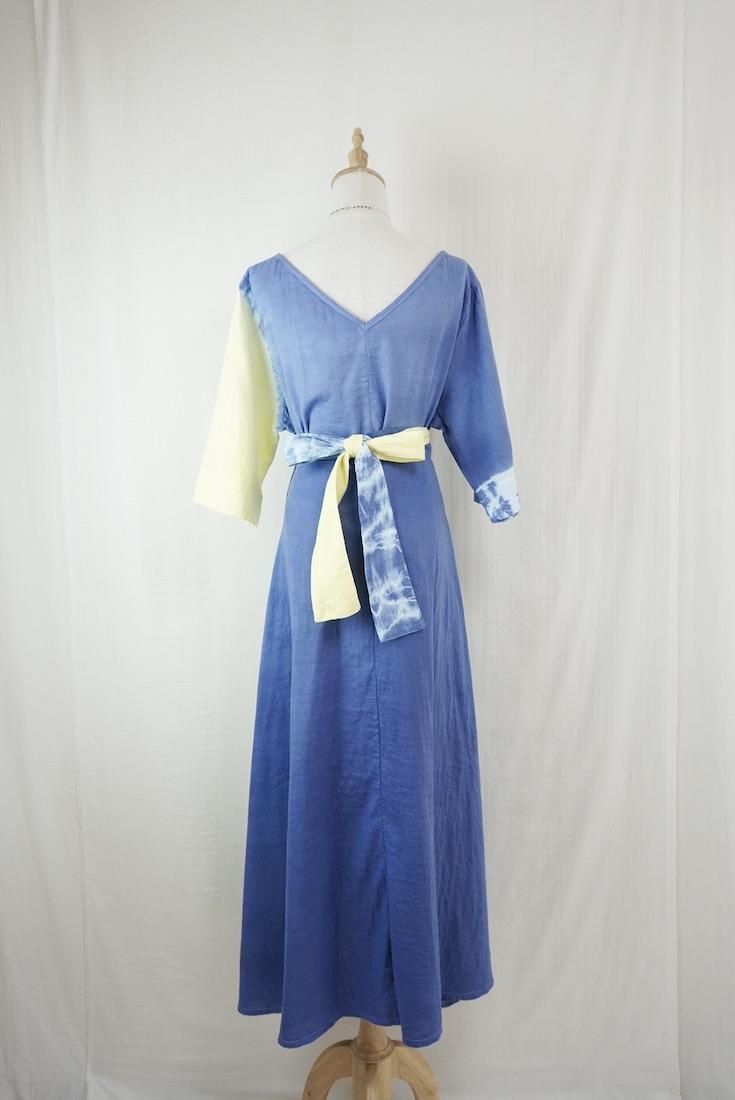 W-gauze Wrap long skirt