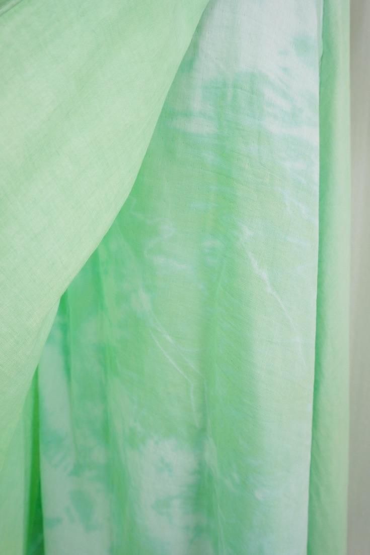 W-gauze Wrap long skirt