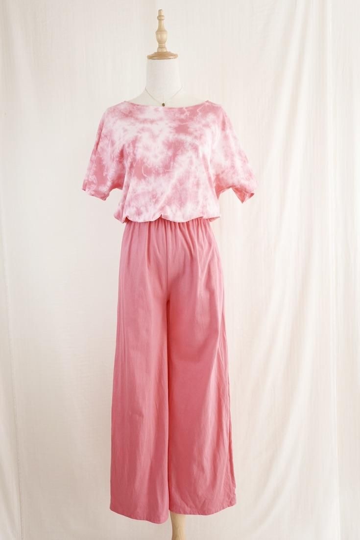 Cotton Tee in long pants Pink!Pink!Pink!