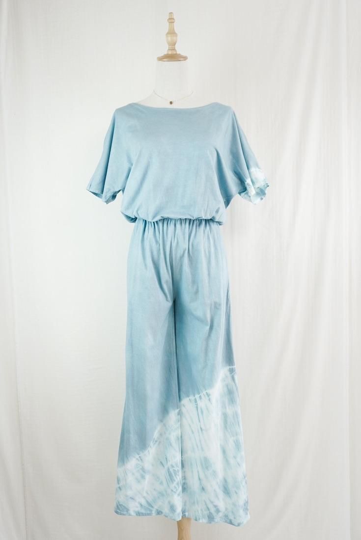 Cotton Tee in long pants VintageBlue