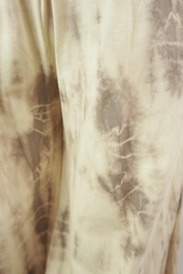 Cotton Tee in long pants Custard x Darkchocolate