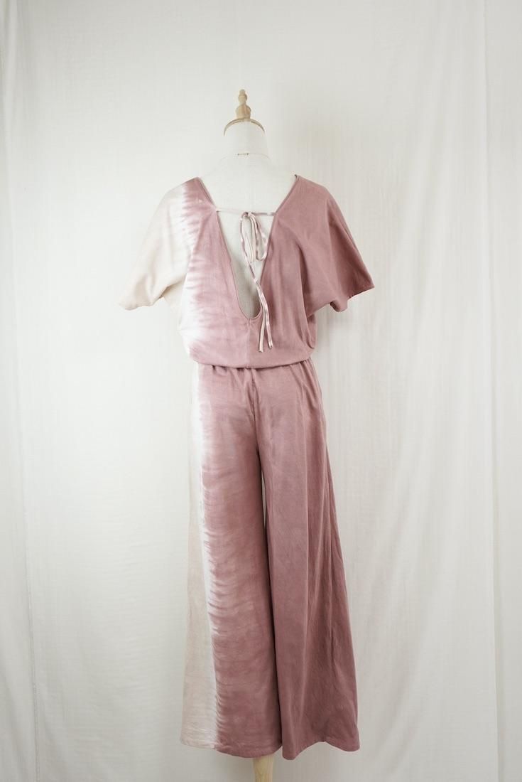 Cotton Tee in long pants Bordeaux x Sandybeach