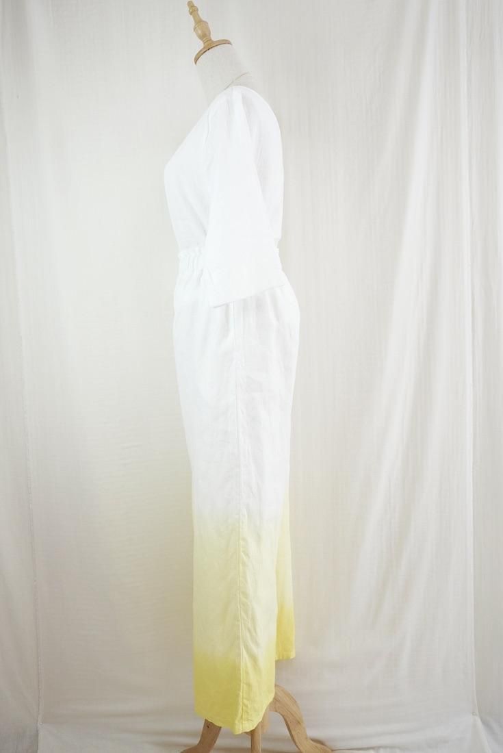 Japan Linen Relax Pants Lemon x Yellow