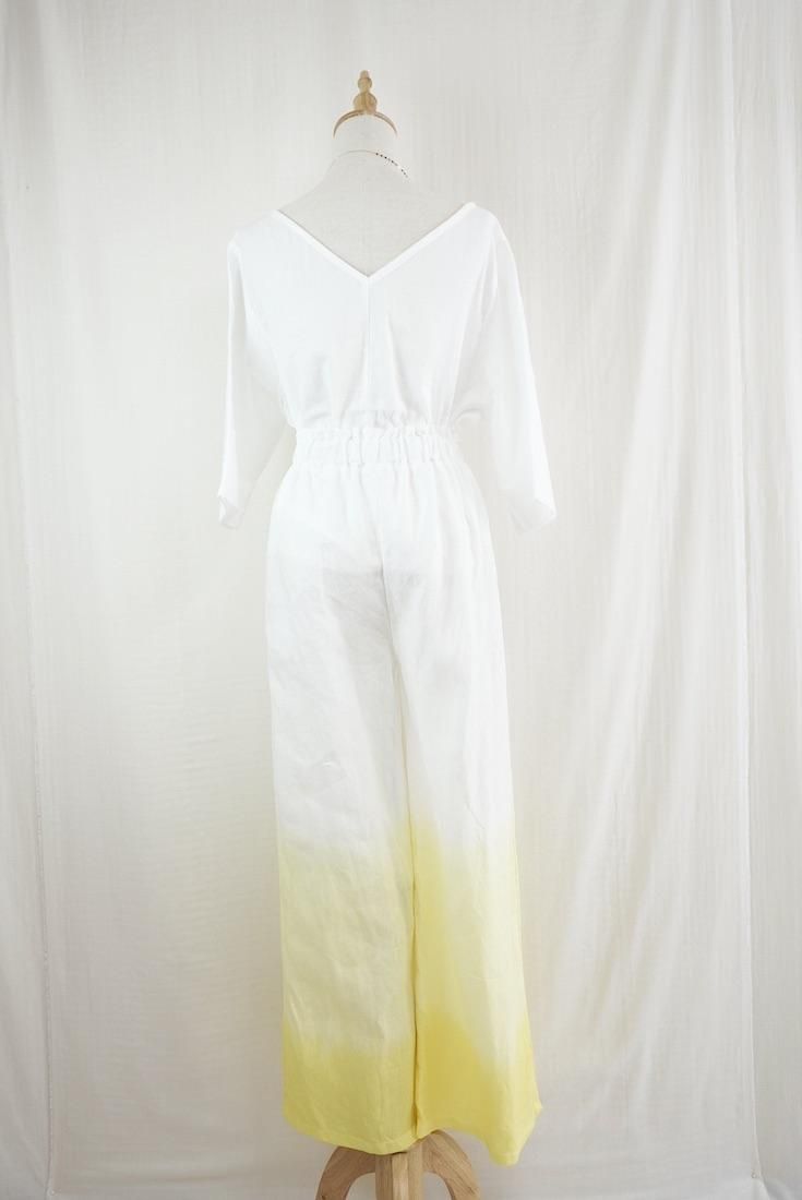 Japan Linen Relax Pants Lemon x Yellow