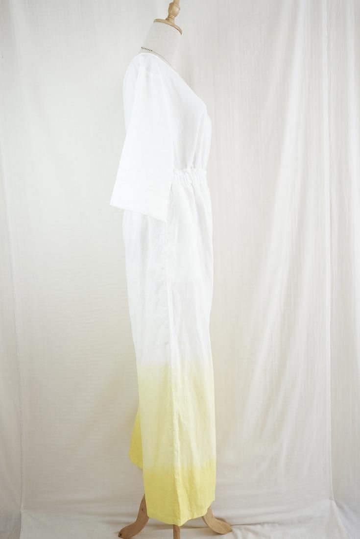 Japan Linen Relax Pants Lemon x Yellow
