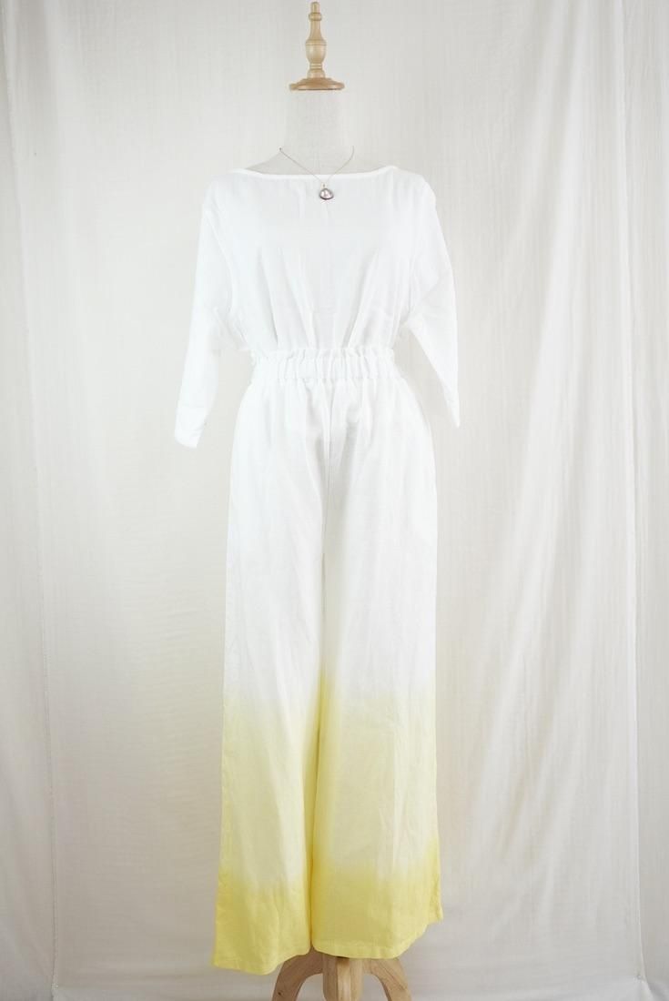 Japan Linen Relax Pants Lemon x Yellow