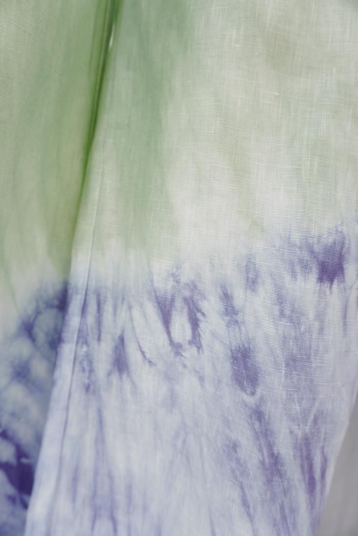 Japan Linen Relax Pants Pistachio x Lavender