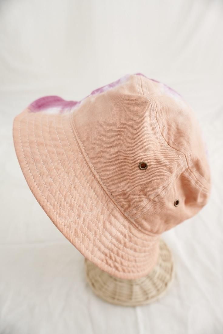 Bucket Hat  “Peony x Apricot” 