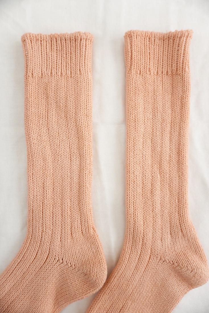 Organic Cotton Low gauge socks solid  Orange 