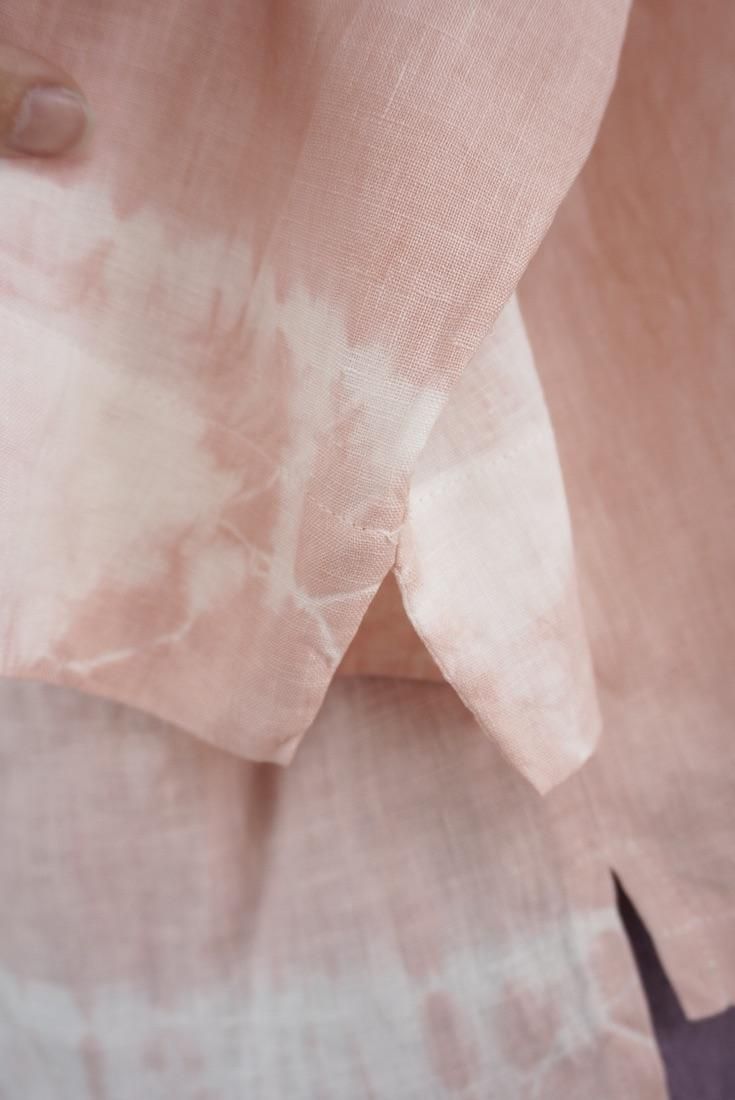 French Linen Middle sleeve top
