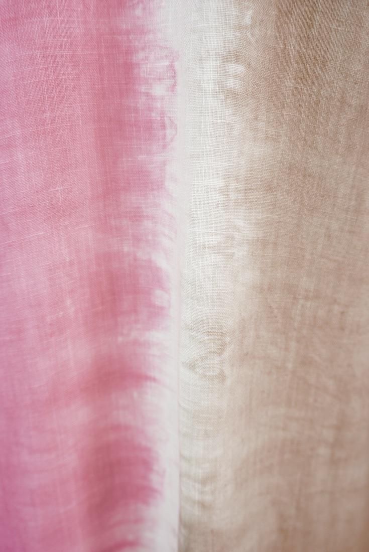 French Linen Relax Dress Bougainvillea x Brown