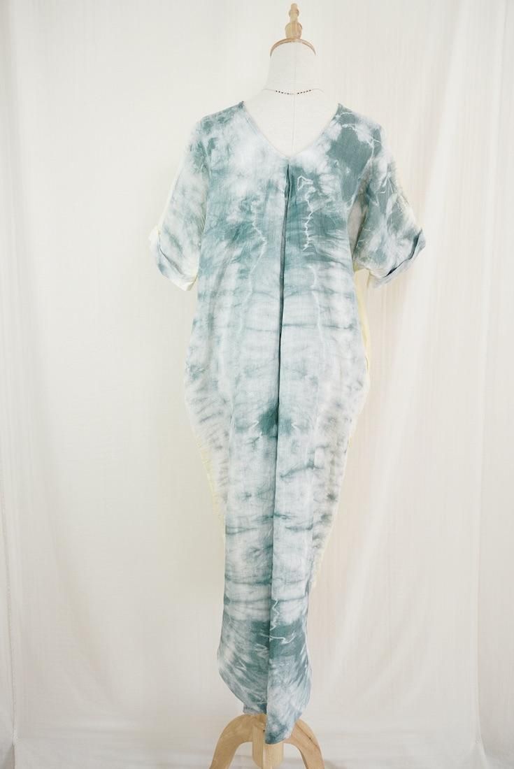 French Linen Relax Dress Custard x Ivy