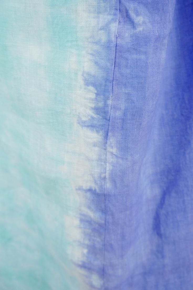 French Linen Relax Dress Horizon x Emerald