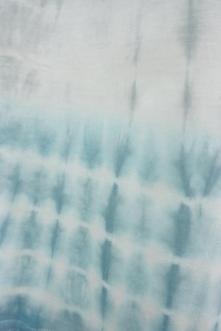Cotton Relax Pants  Gray x Vintageblue 