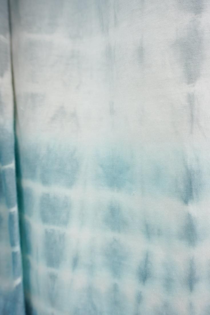 Cotton Relax Pants  Gray x Vintageblue 