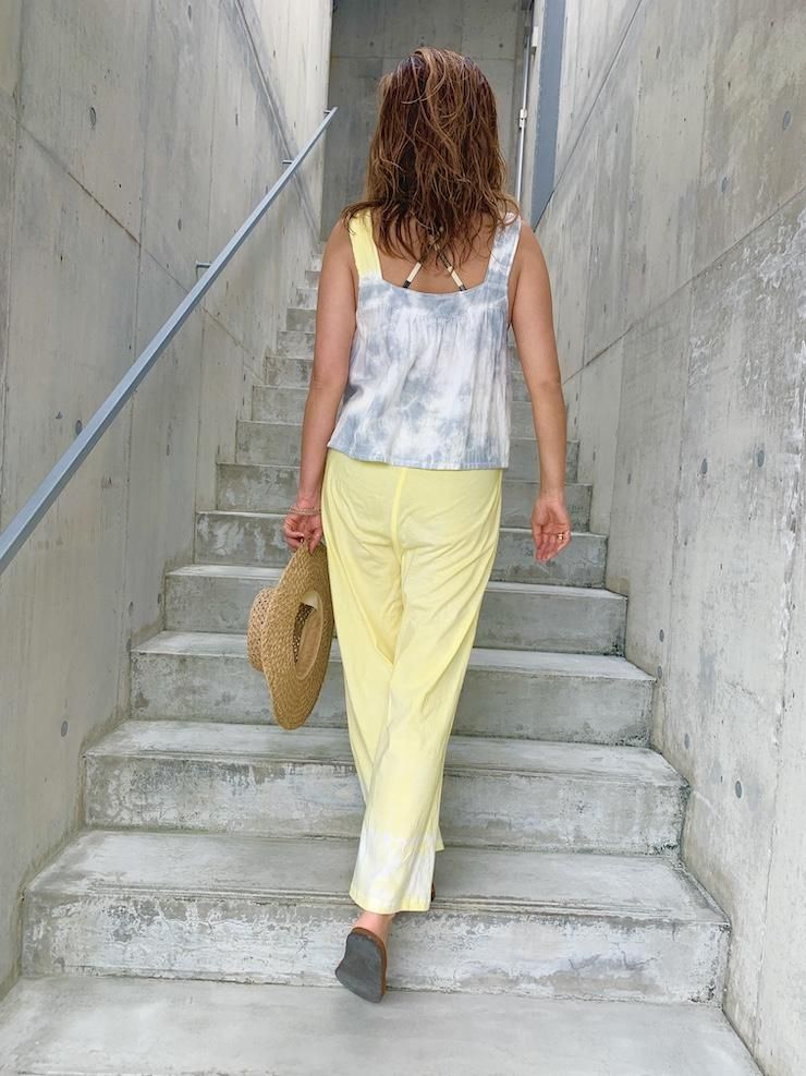 Cotton Relax Pants  Bluejeans x Khaki 