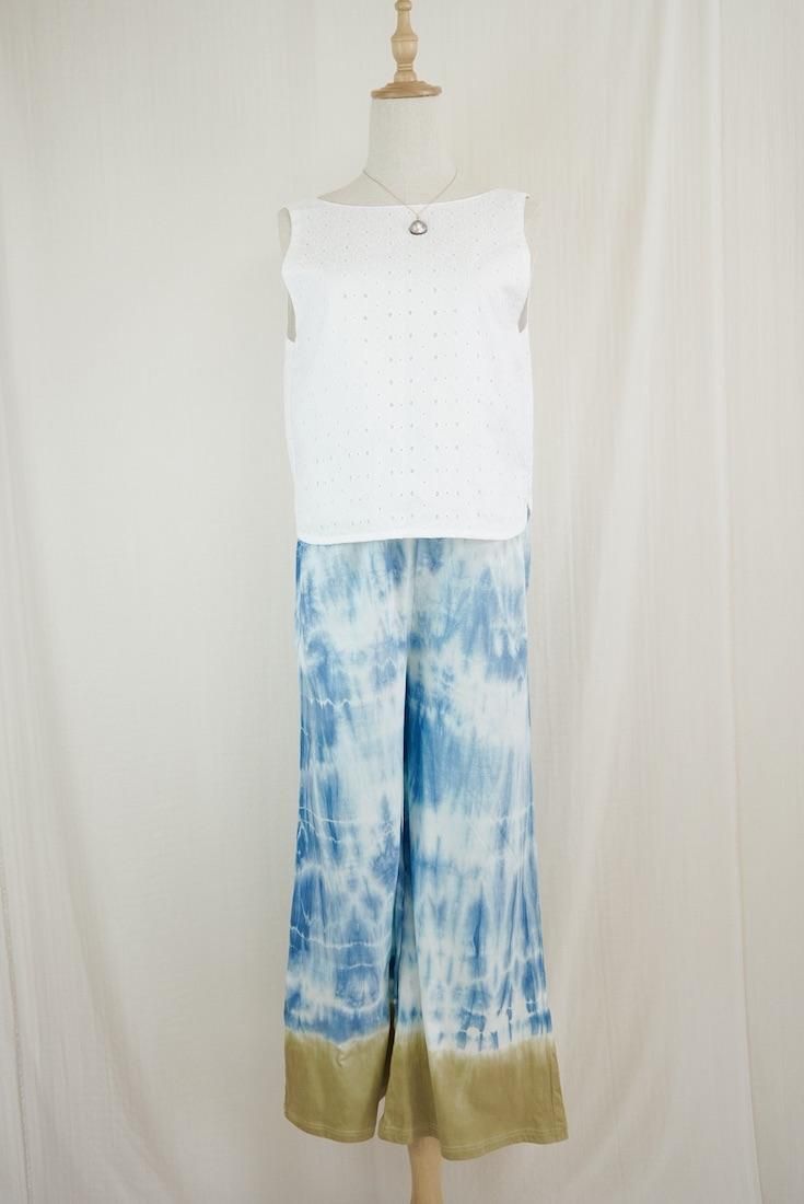 Cotton Relax Pants  Bluejeans x Khaki 