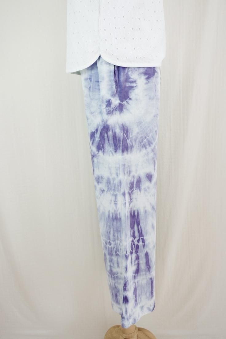 Cotton Relax Pants  Leaf x Lavender