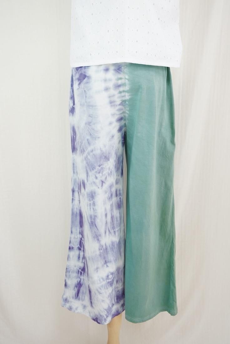 Cotton Relax Pants  Leaf x Lavender