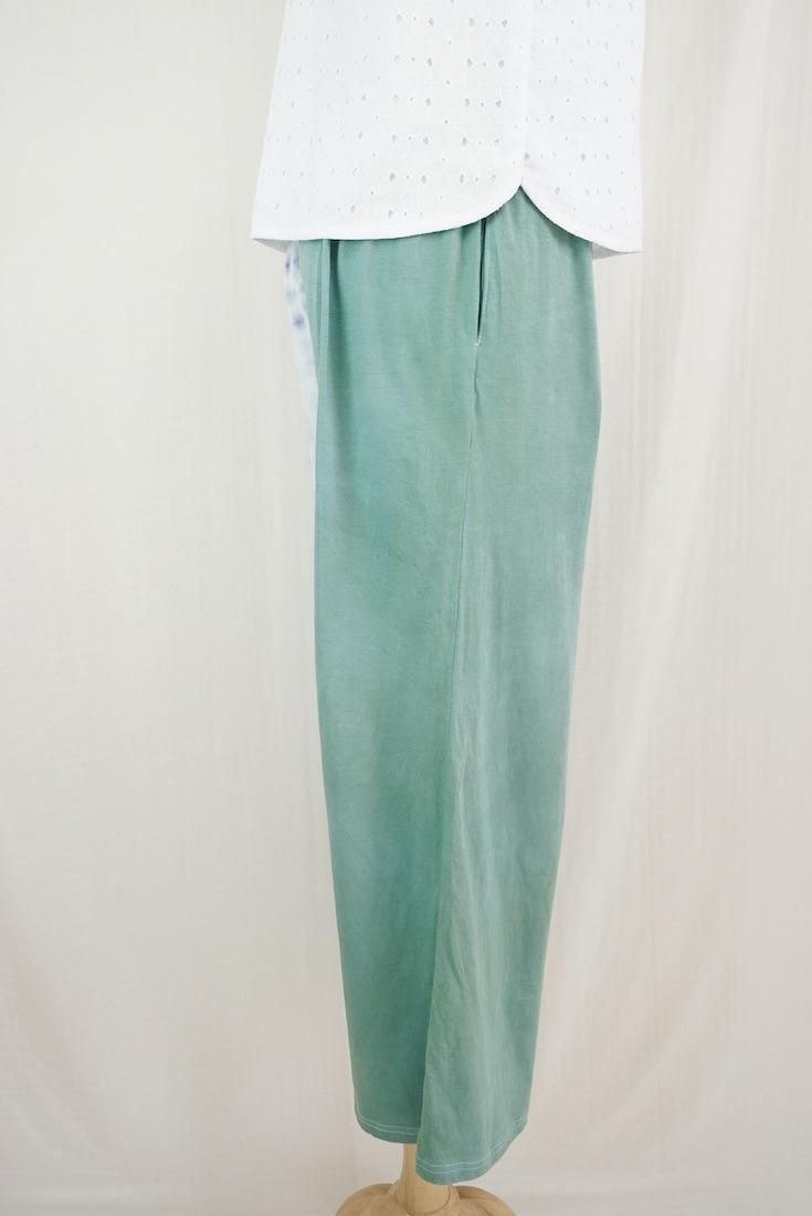 Cotton Relax Pants  Leaf x Lavender
