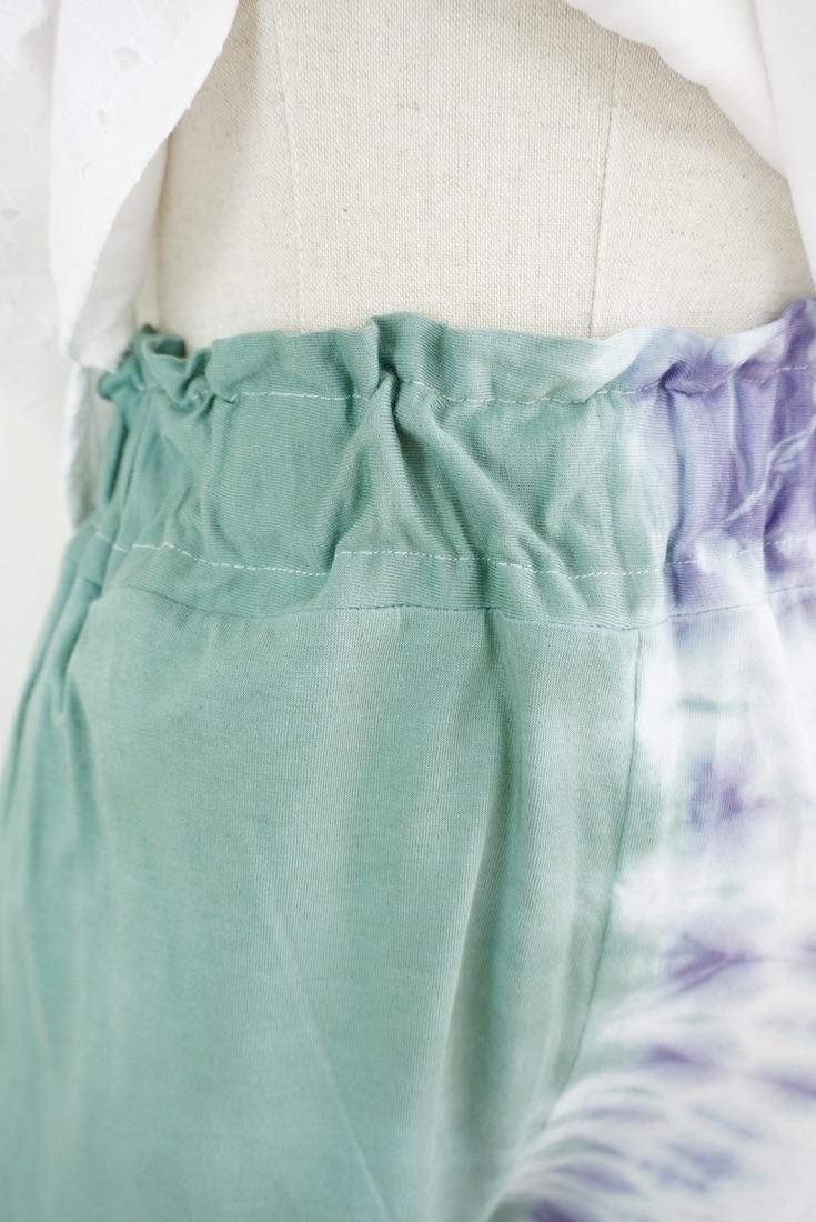 Cotton Relax Pants  Leaf x Lavender