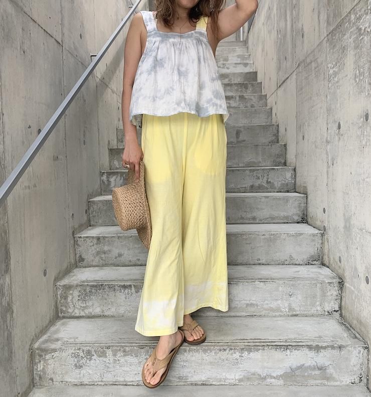 Cotton Relax Pants “ Hibiscus”