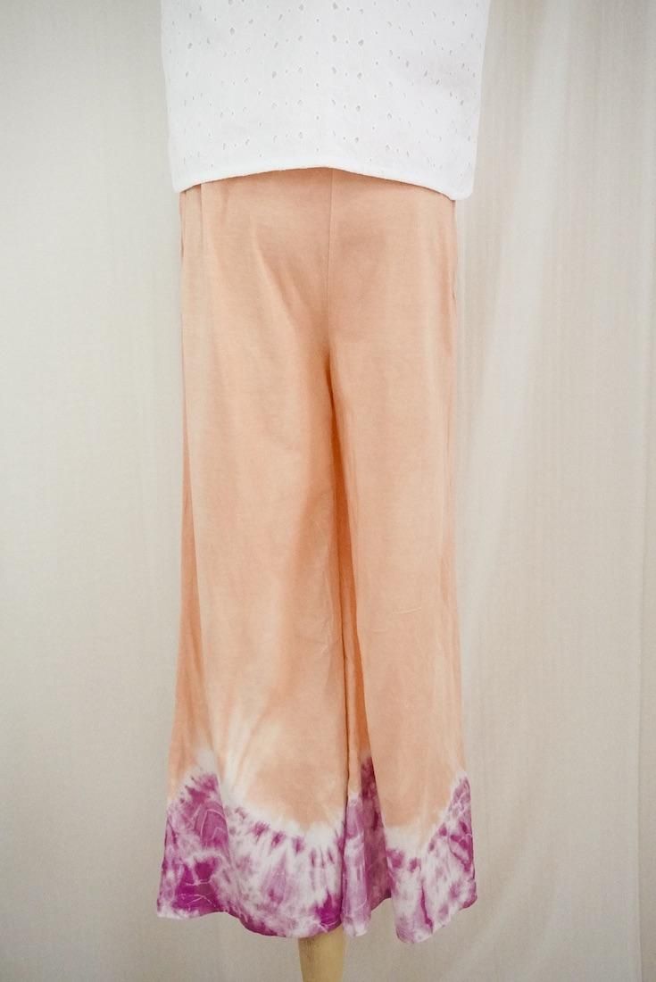Cotton Relax Pants  Apricot x Peony