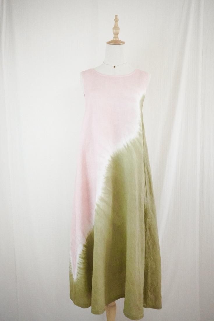 French Linen 2way op Khaki x Pinkeige