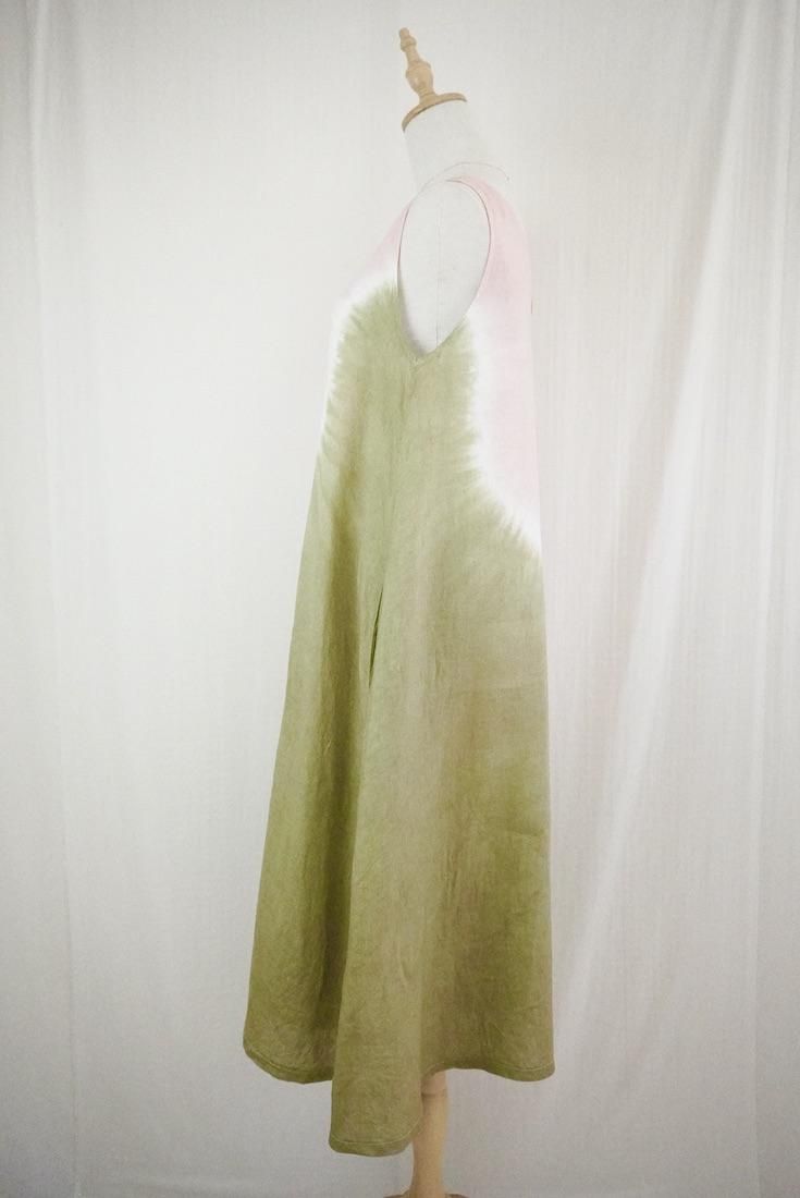 French Linen 2way op Khaki x Pinkeige