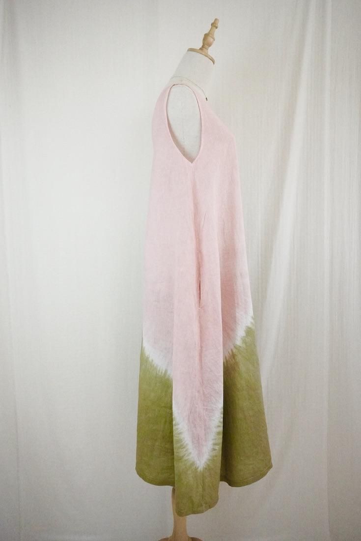 French Linen 2way op Khaki x Pinkeige