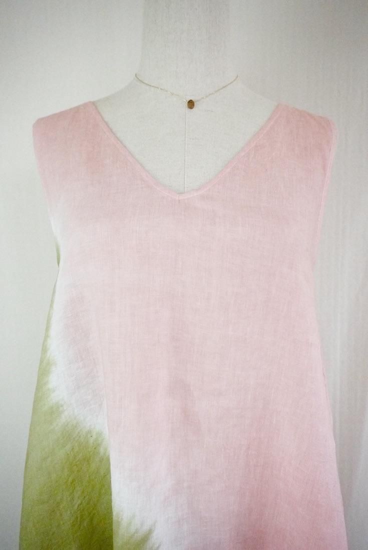 French Linen 2way op Khaki x Pinkeige