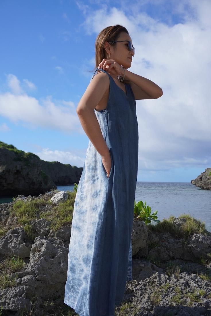 French Linen 2way op Moonlight sea