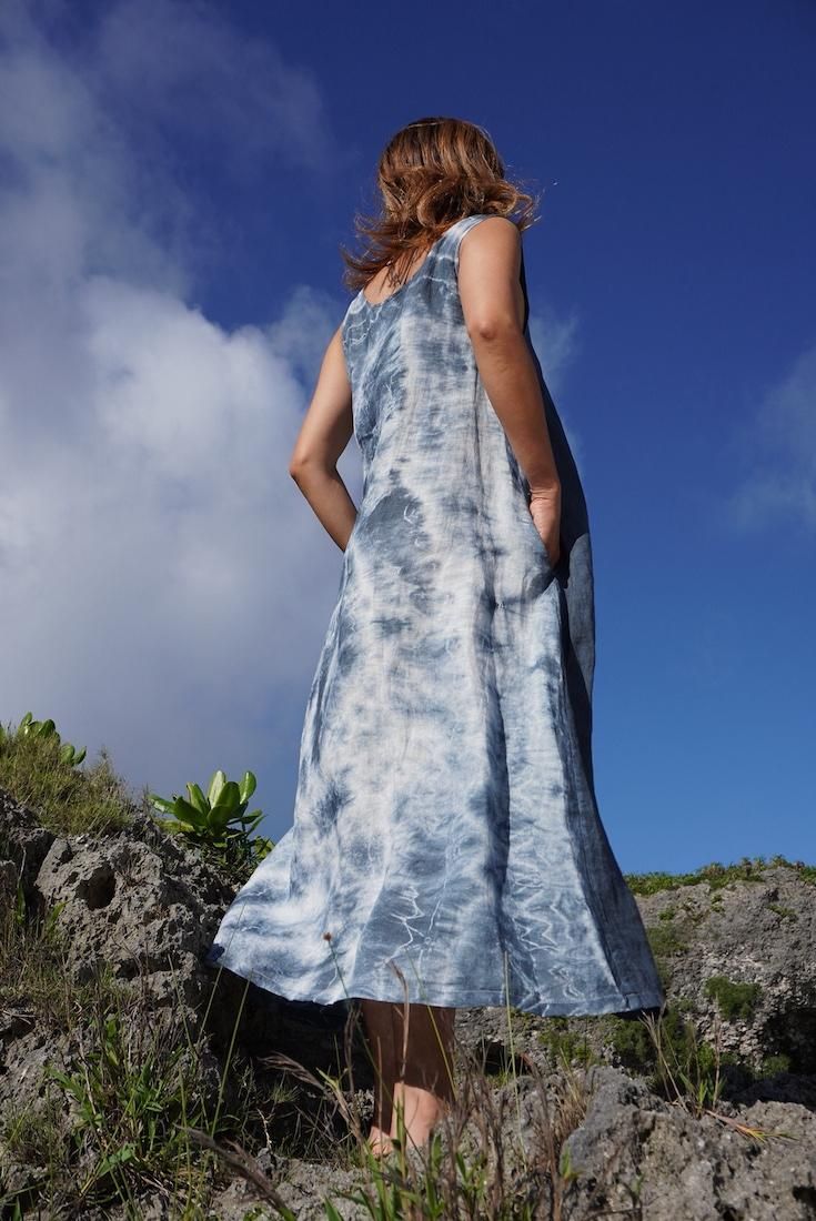 French Linen 2way op Moonlight sea