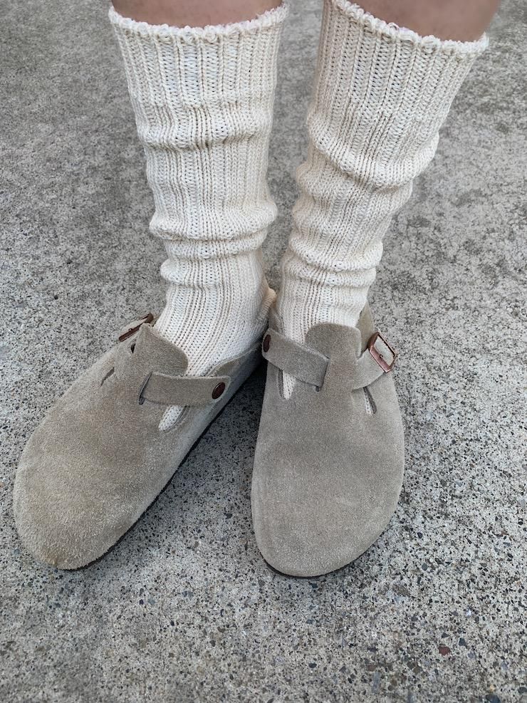 Organic Cotton Low gauge socks   Natural 