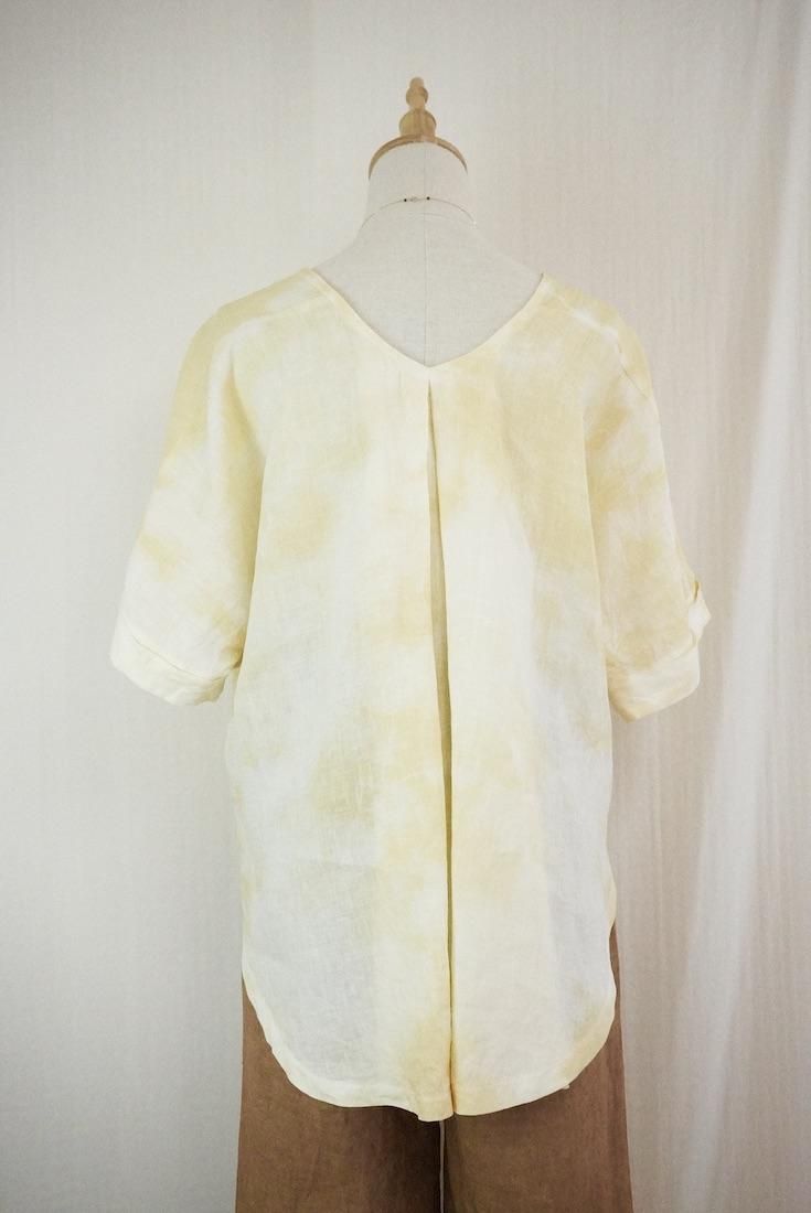 French Linen Relax Top  Custard
