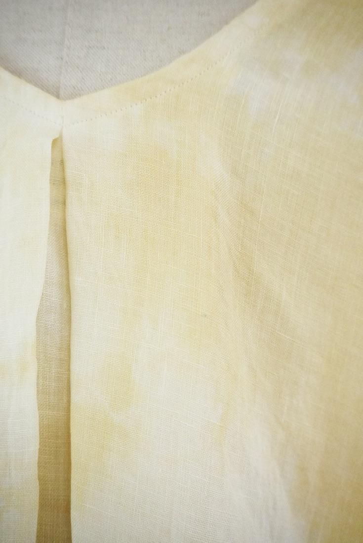 French Linen Relax Top  Custard
