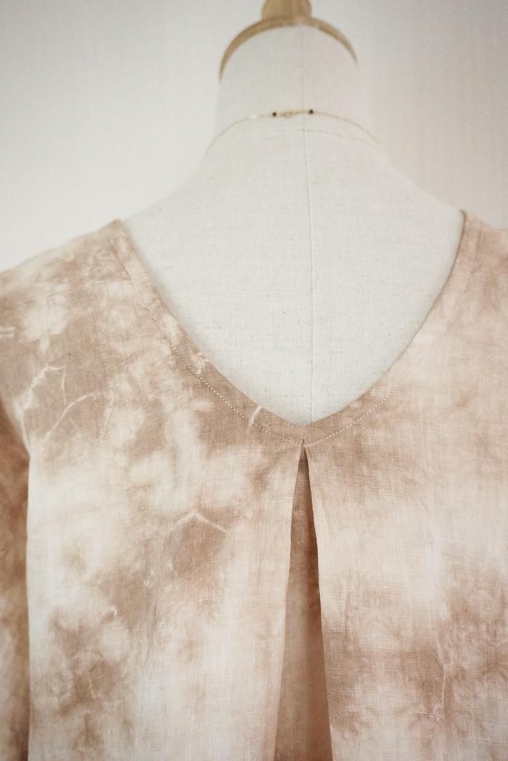 French Linen Relax Top  Darkchocolate