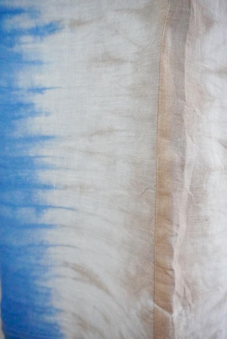 Frenh Linen Relax Pants Blue x Cafelate