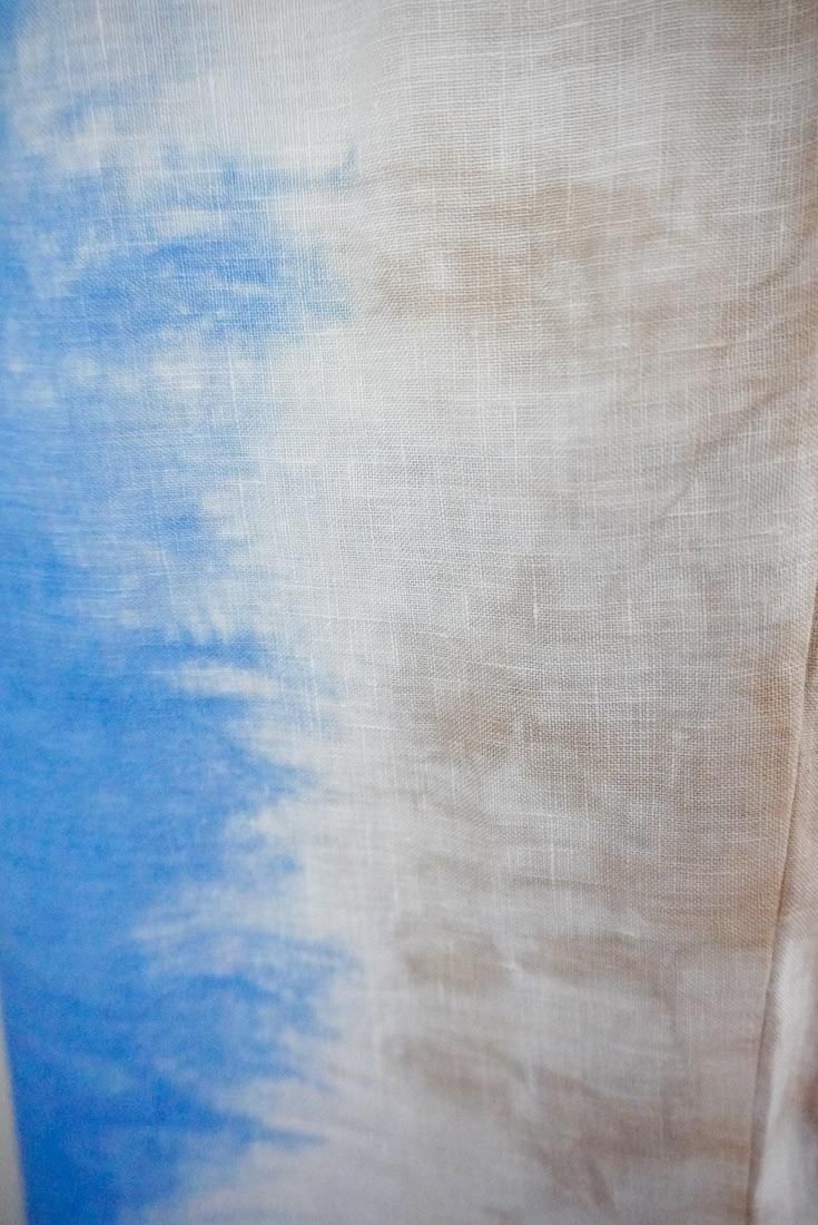 Frenh Linen Relax Pants Blue x Cafelate